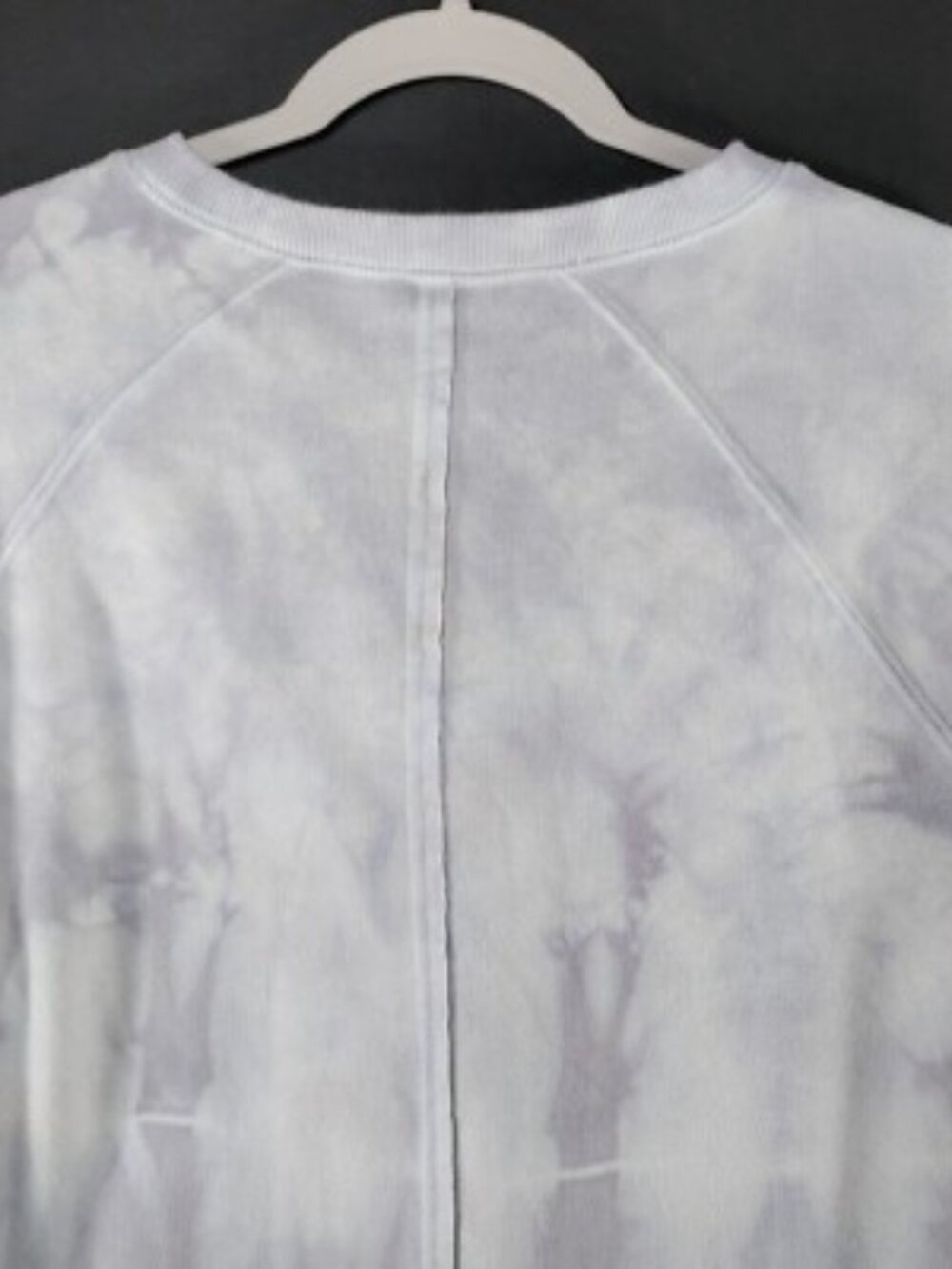 Joy Lab Grey Purple Tie Dye Crewneck Sweatshirt Pullover - Picture 2 of 6